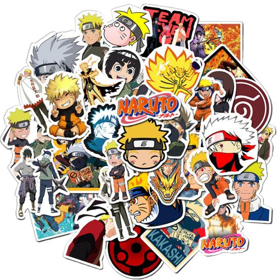 50Pcs Graffiti Stickers Anime Naruto Sailor Moon Printing Easy To Apply Waterproof Cartoon DIY Stickers Luggage Decoration for Diary
