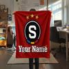 1 Stück Individueller Name AC Sparta Prag Gemustert Flanell Decke Geeignet für Alle Jahreszeiten für Heimdekoration Wärme und Komfort Geschenke Feiertagsgeschenk -HE11