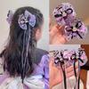 Kuromi Black & Purple Hair Accessories - Cute Bow Hair Clips for Girls and Babies