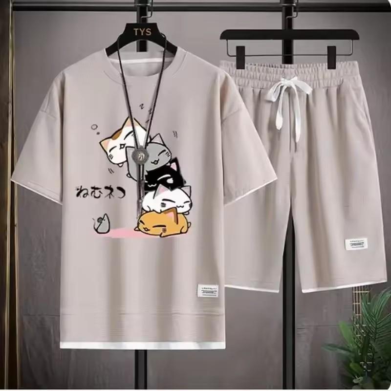 Male Crew Neck Tees Outfits 2026 New Arrival Men's T-Shirts Co-ords Spring Summer Daily Casual Fashion Short Sleeve Sportswear
