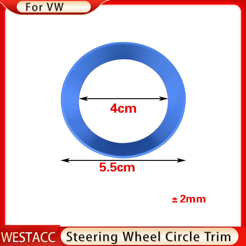 Garniture de cercle central de volant de voiture, pour VW Golf 6 7 Polo Tiguan Passat B6 B7 Touran Scirocco coccinelle Jetta MK5 MK6 Caddy