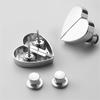 10Pcs Alloy Heart Curtain Clip Magnetic Closures Systems Eliminate Light Leaks Maintain Privacy Home Decoration