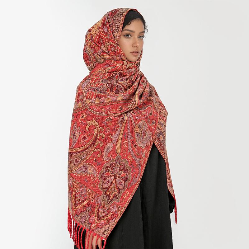 High-End Damen Schal Herbst und Winter Schal Dual-Purpose Kernzwirngarn Verdickter Warmer Schal