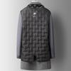 Autumn and Winter Trendy Scarf Style, Removable Down Lining, Double-sided Woolen Coat, Men's Medium-length Woolen Coat