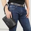 Meigardass Clutch Second Genuine Popular Clutch Large Capacity Men's Bag, Bag, Leather, Bag, Simple, Lightweight, (Black-2)
