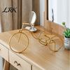 Retro Style Candle Holder Creative Bicycle Holder, Iron Art Compact Candlestick, Aromatherapy Scented Narrow Countertop Display for Bathroom