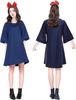 DAYDREAM Kiki's Delivery Service Kiki Cosplay Costume, Halloween Costume for Adults, One Size Fits Most, Includes One-Piece Dress and Headband,