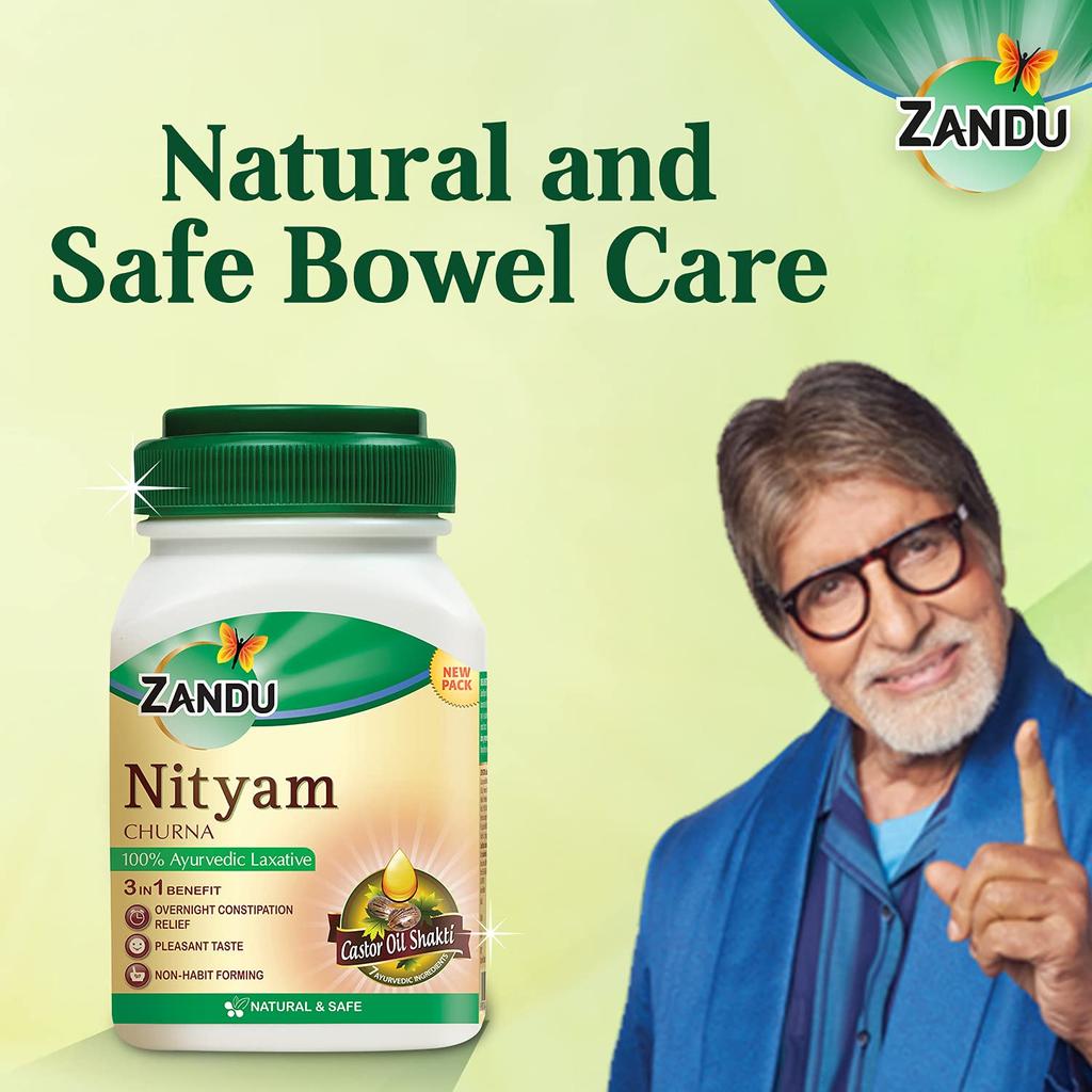 Zandu Nityam Triphala Churna Powder 50 g Pack Of 1 Herbal Digestive Care Powder Daily Wellness Cleanse Support