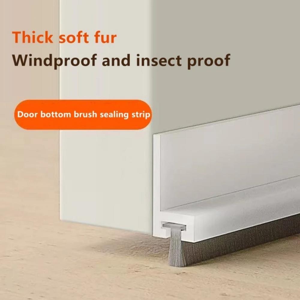 1pc 1mX30mm/52mm Draft Stops Door Seal with Noise Reduce Door Brush Breeze Sweep Blocker Proof Insect Sound Dust Proof Strips