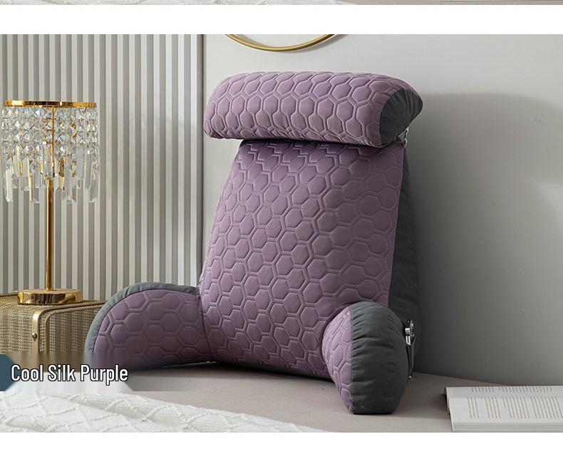 Abnehmbares Waschbares Lendenstützkissen mit Armlehnen - Betthaupt- und Bürolesekissen