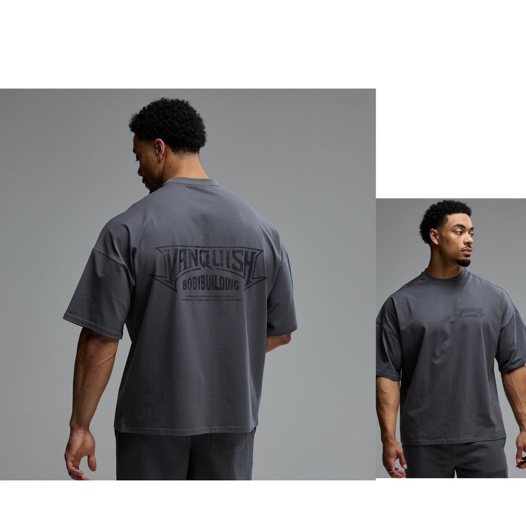 EMBLEMA BODYBUILDING Allenamento Sportivo Tendenza Moda Streetwear Maglietta Uomo e Donna Marca di Lusso Top