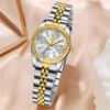 Women Diamond Watches Top Brand Luxury Women's Bracelet Watch Simple Round Waterproof Luminous Quartz Wristwatch