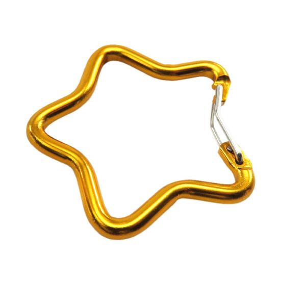 5 stk Femspissstjerneformet Karabinkrok Kraftig Aluminiumslegering Bærbar Lettvekt Utendørs Camping Klatring Snapkrok Klemme Hengende Spenne