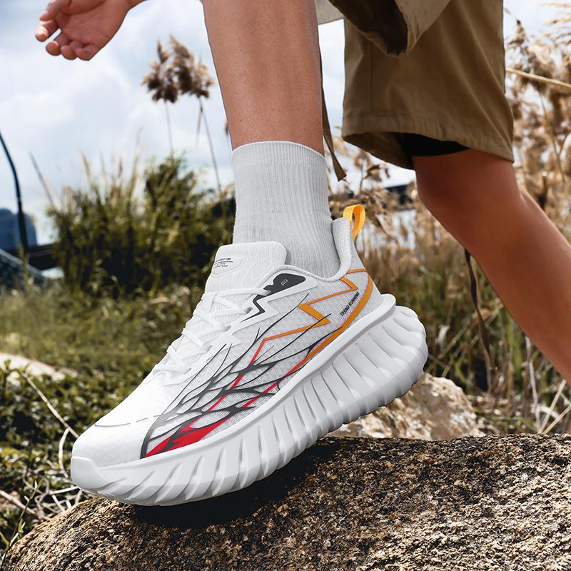 High-quality Men's Chunky Running Shoes Light Comfy Outdoor Jogging Summer Mesh Breathable Trekking Shoes Versatile Sneakers