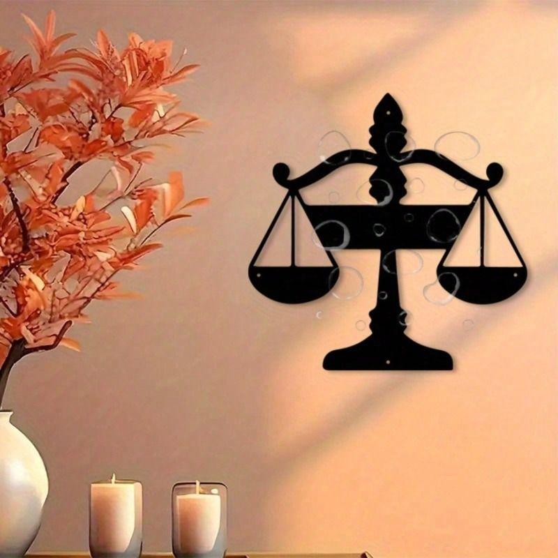 Metal Penguin Wall Art Geometric Vintage Decor Living Room