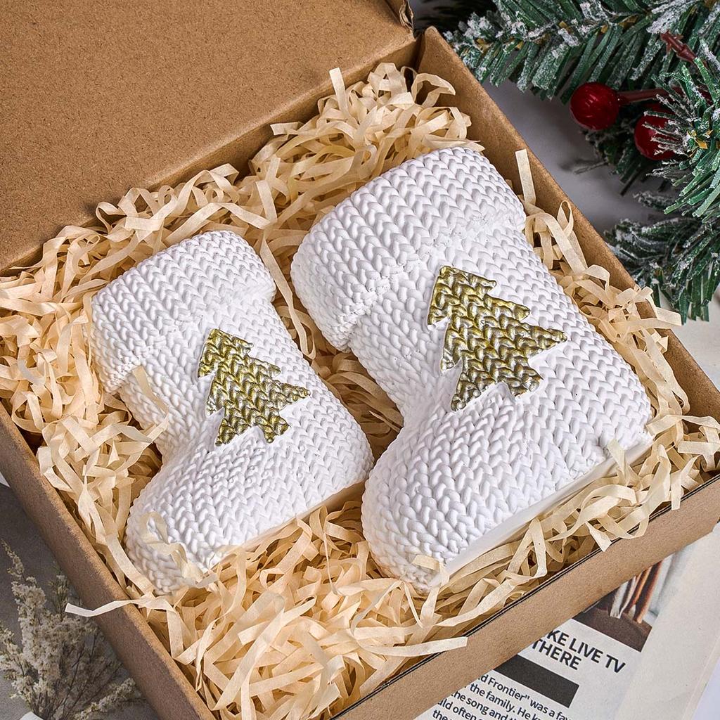 Knitted Stocking Candle Jar Silicone Mold DIY Christmas Tree Stocking Ornament Making Plaster Resin Flowerpot Molds Craft Gifts