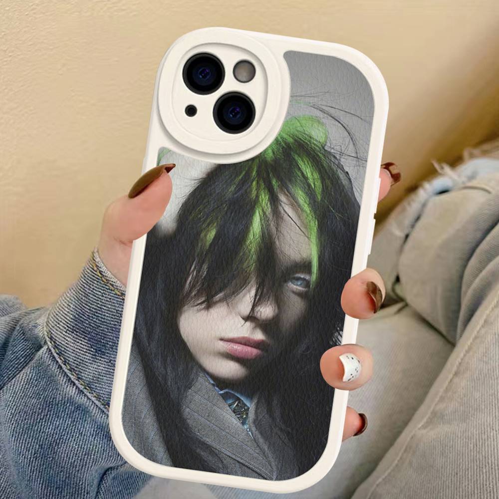 Pop Singer B-Billie Phone Case For IPhone 16 15 14 13 12 11 Pro Max Plus Leather Soft Cover