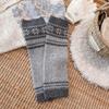 Fair Isle Leg Warmers Wool Blend Sock Cuffs Warm Keeping Calf Socks  Street Wear