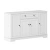 Kitchen Cabinet Multifunctional Buffet 138cm Sideboard with Drawer Shelf Doors And Adjustable Shelves Buffet Modern Design Anti-Tip Protection