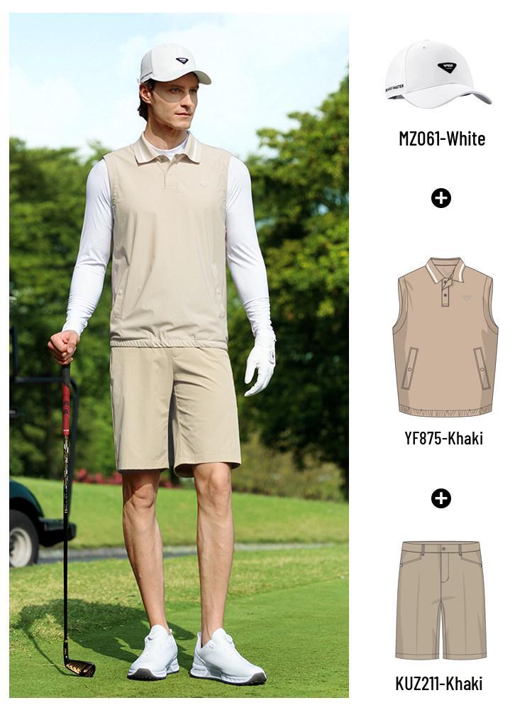 PGM Men's Breathable Korean Style Summer Golf Vest Pullover