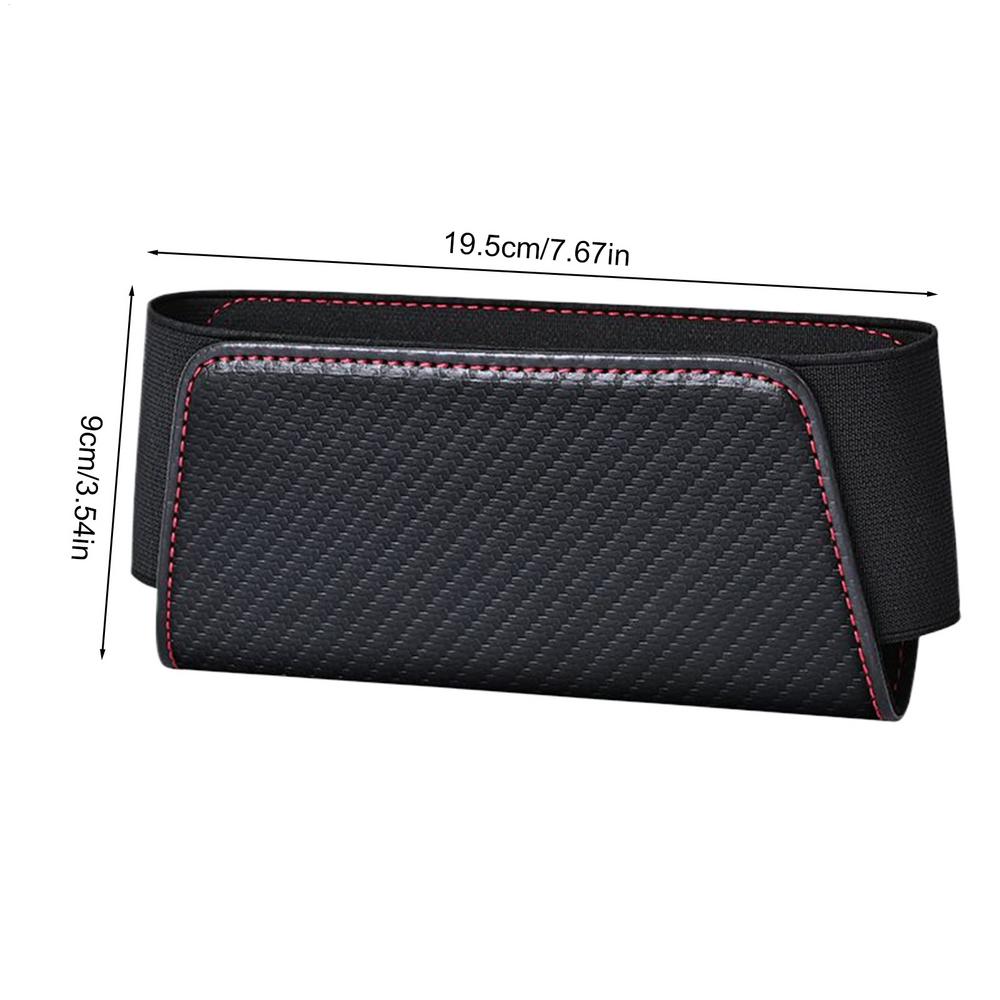 

Back Of Seat Car Organizer Self-Adhesive Automotive Back Seat Organization Box For Tablet Seatback Organization Box Bag For чорний
