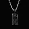 Crystals Rhinestones Whistle Necklaces Titaniums Steel Chain Loud Crisp Sound Coaches Referee Training Accessory