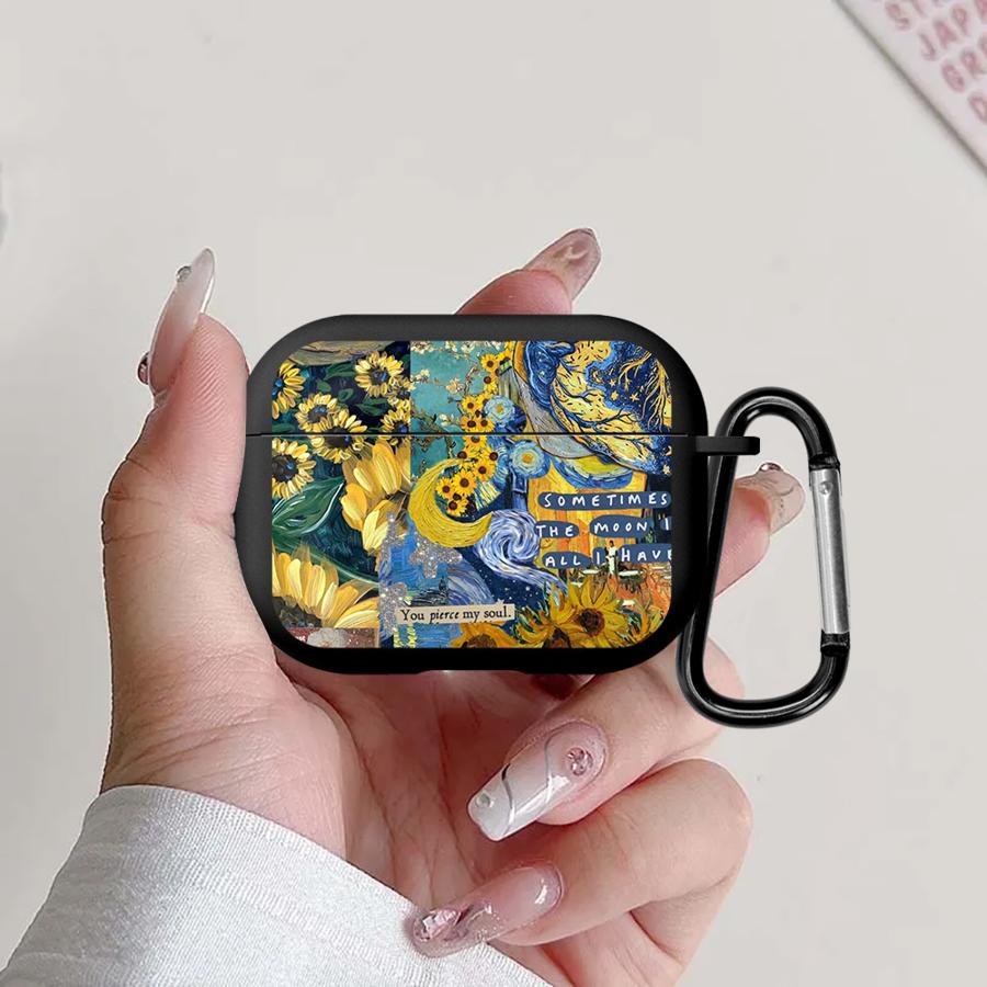 Earphone Cases Cover Case For Airpods 1 4 Pro2 Pro 2 Pro3 3 Van Gogh Cool