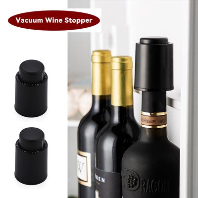 Wine Plug Vacuum Retain Freshness Champagne Stopper Red Wine Stopper Stainless Steel Wine Bottle Cap Leak-Proof Sealing