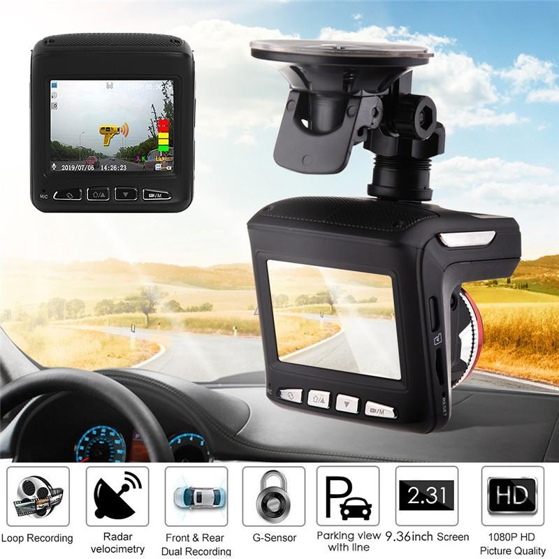Buy X7 Driving Recorder 2In1 Car DVR Dash Cam Radar Detector HD