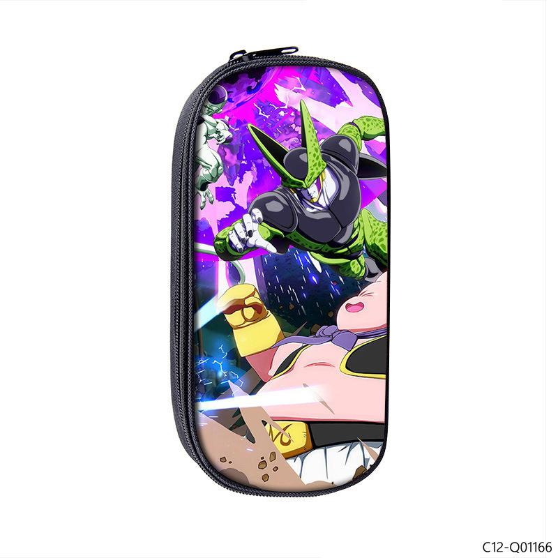 Dragon Ball Printed Polyester Pencil Case Student Stationery Box Portable Pencil Case Multifunctional Storage Bag