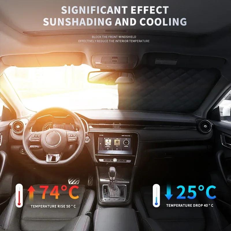 AABLN1 Car Snow Ice Protector Visor Sun Shad Fornt Windshieldhade Thermal Insulatio For Chevrolet Corvette Equinox Camaro Tahoe Cruze