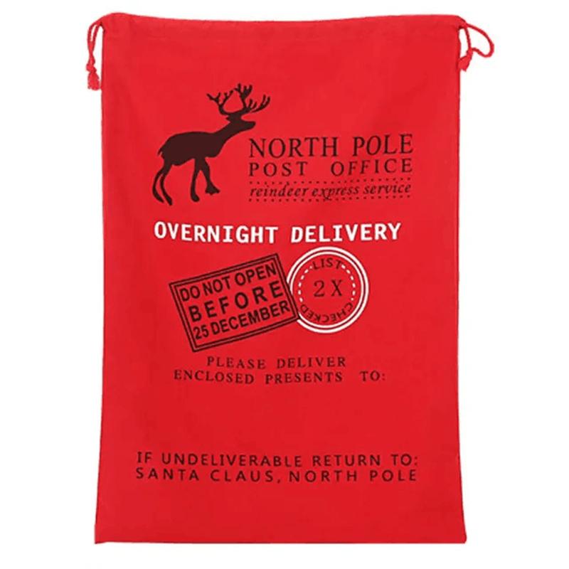 Weihnachtssäcke Personalisiert Kindergeschenke Spielzeug Kordelzug Weihnachtstasche Groß Zuckerstangen-Taschen Feiertagsparty-Paket 38 Stile