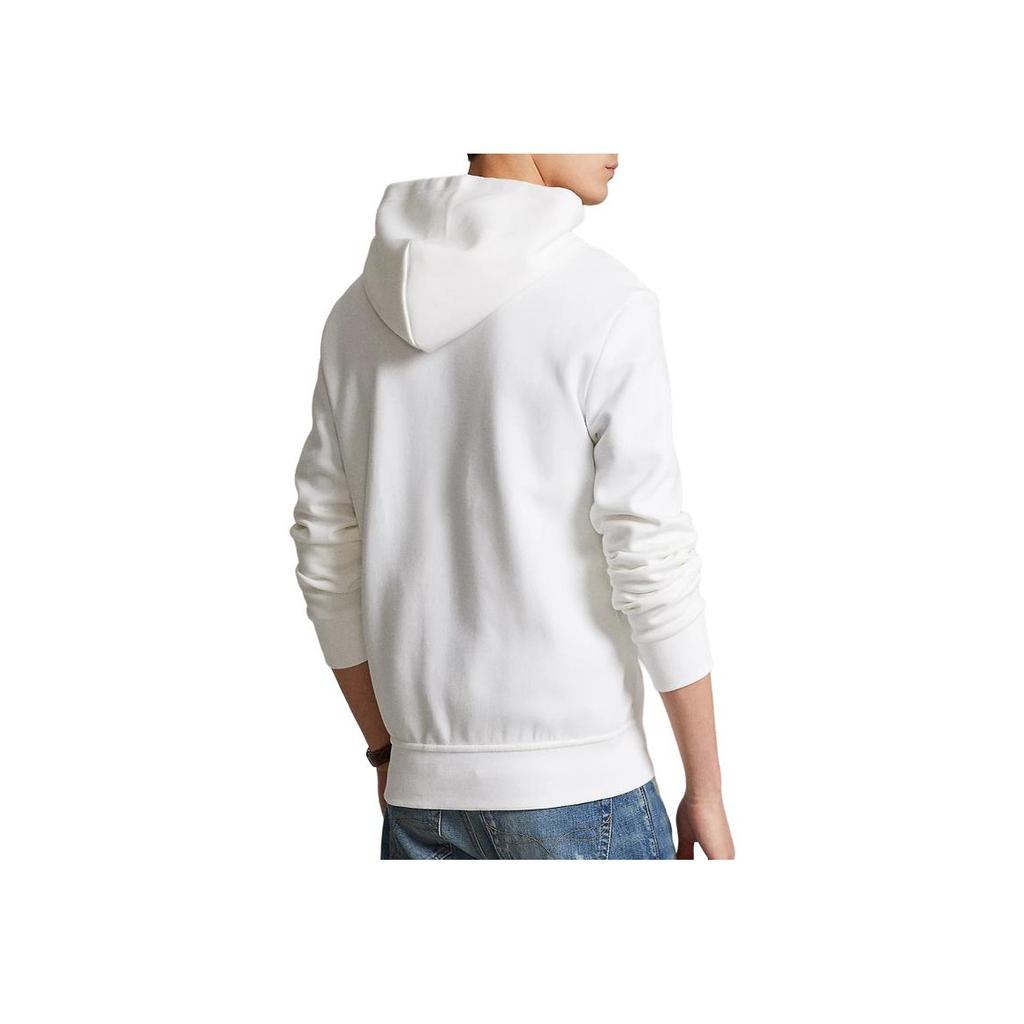 Polo Ralph Lauren Ss22 Logo Embroidered Hooded Zip-Up Long Sleeve Sweatshirt Men Sweatshirt White 710883329013