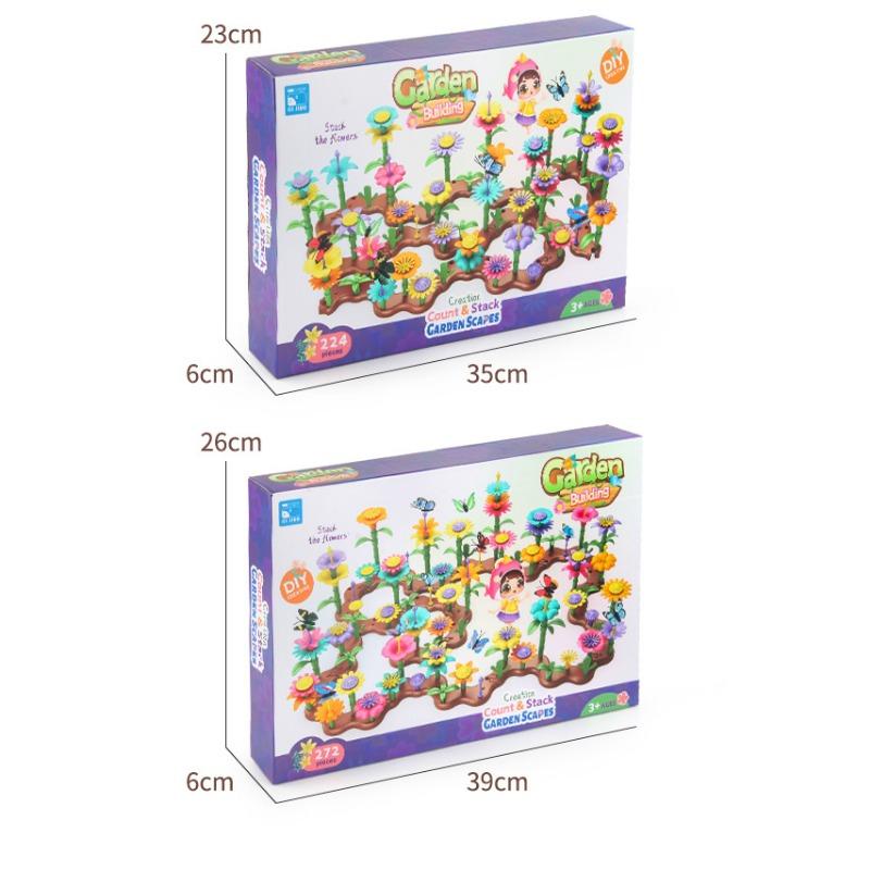 Children's Scientific and Educational Educational Toys Ever-changing Building Blocks and Flower Sets Assembled Toys