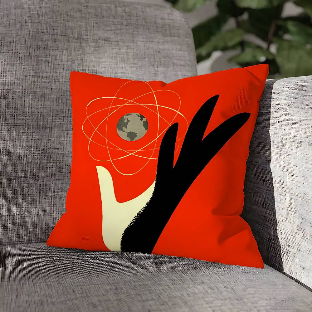 Soviet USSR CCCP Pillow Case For Sofa Decor Car Office Room Printing Cushion Cover Decorations and Protector