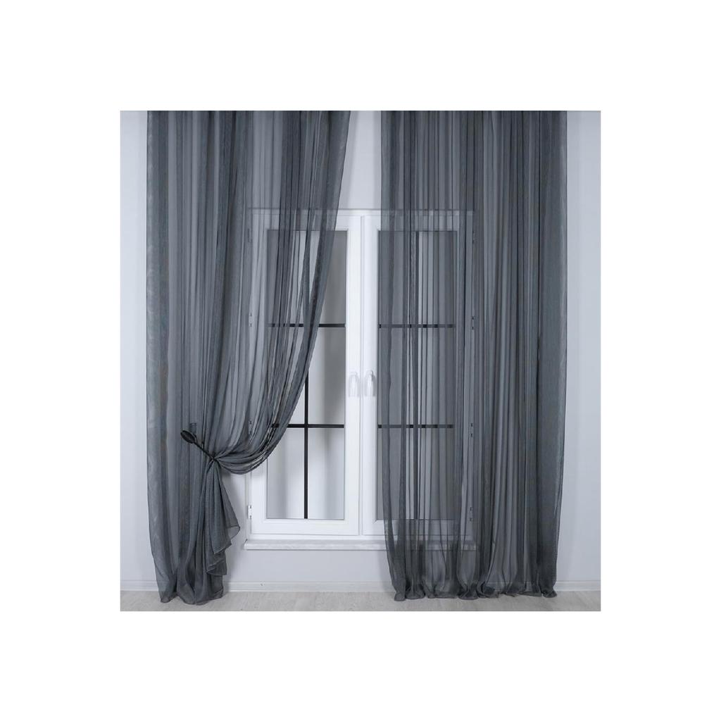 Murcia Drug Tüllvorhang Piated Anthrazit