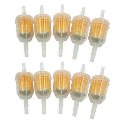 10pcs Universal Inline Gas/Fuel Filter 6MM-8MM 1/4" For Lawn Mower Small Engine Auto Accessories Motorcycle