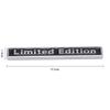 Limited Edition Metal Car Emblem Badge, 3D Chrome 4WD AWD Sticker, Auto Tailgate Fender Decal, Waterproof Exterior Decoration