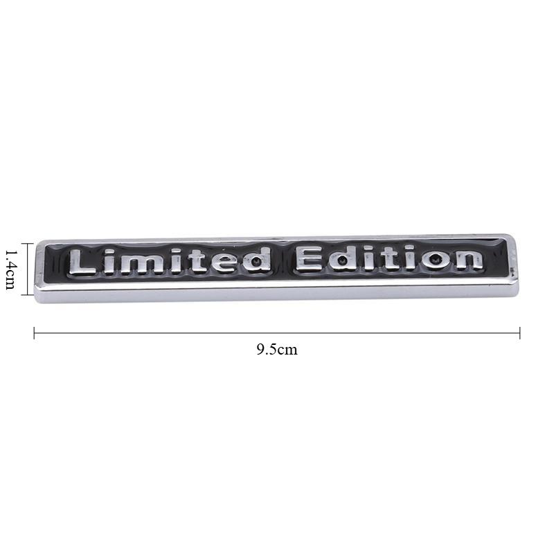 Limited Edition Metal Car Emblem Badge, 3D Chrome 4WD AWD Sticker, Auto Tailgate Fender Decal, Waterproof Exterior Decoration