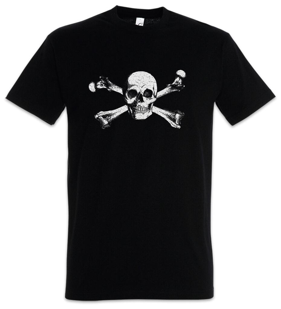 Skull & Crossbones T-Shirt Mens Womens Tees Top Skulls Pirate Pirates Flag Banner Symbol Sign Logo
