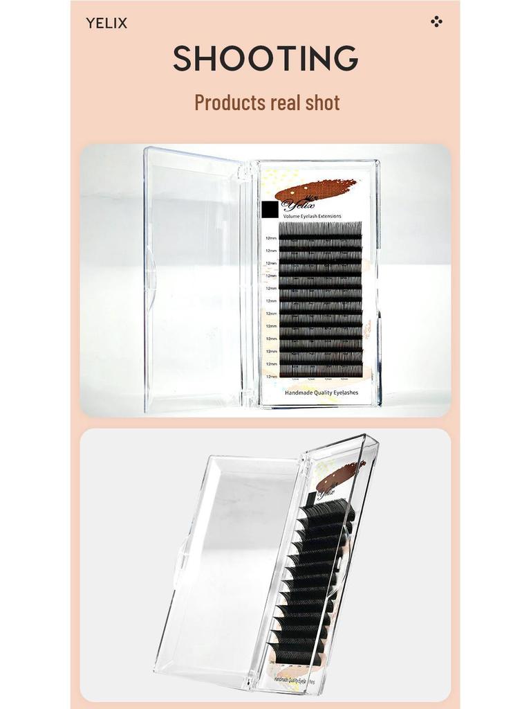 5D Glam Manga Style D-Curl Wimpernverlängerungen - Camellia Fairy Blooming Salon Special