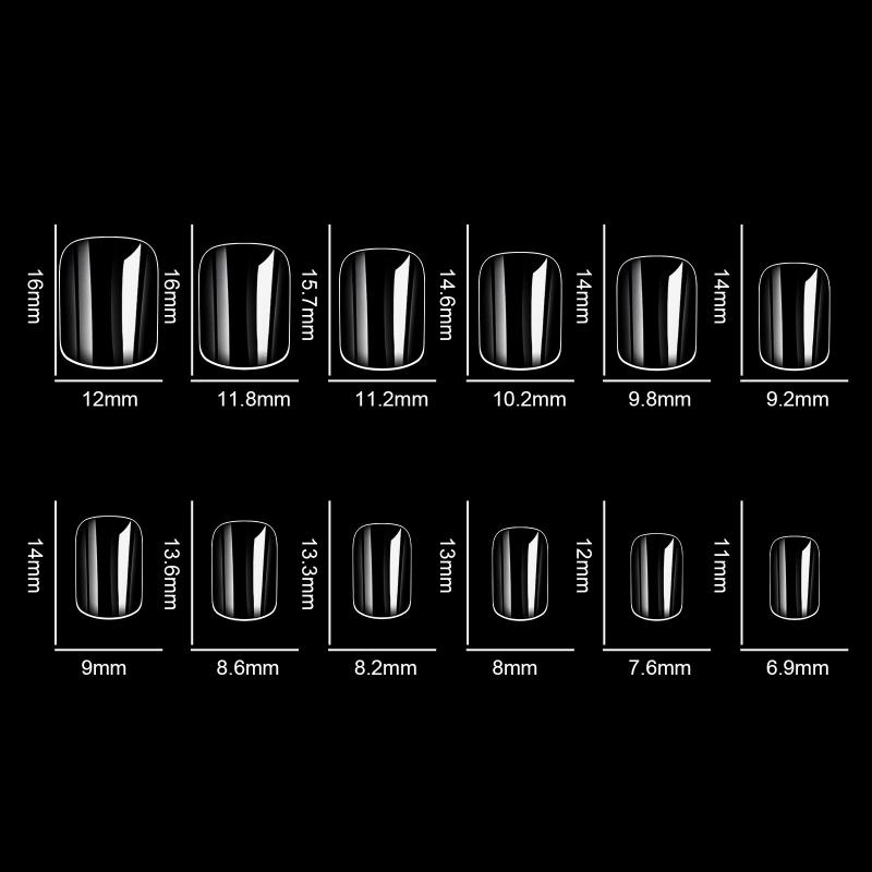 120/240Pcs Oval Fake Nails Press On Nails Art For 6-12 Years Girls The Short Artificial Fake Nails Full Cover Nail Set