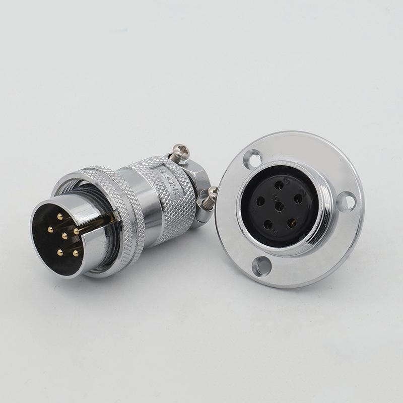GX25 25mm Industrial Waterproof Aviation Connector 4 5 6 7 Pin Panel Screw Threaded Power Adapter Male&Female Plug Socket