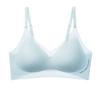 Light and seamless underwear Peppermint cool feeling breathable quick drying bacteriostatic bra naked feeling soft support gathering anti-hanging bra