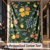 Frogs Forest Theme Wall Tapestry Customized With Name Text Personalized Hanging Tapestry For Bedroom Living Room Decor
