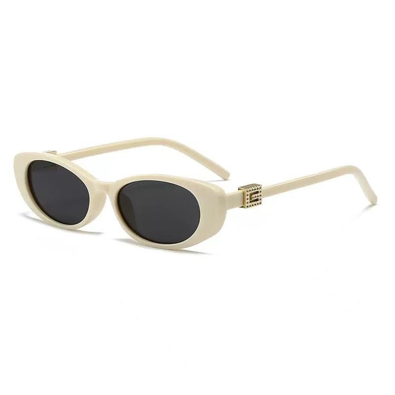 New gm millennial babes sunglasses women's American retro YK personality small frame leopard print oval sunglasses