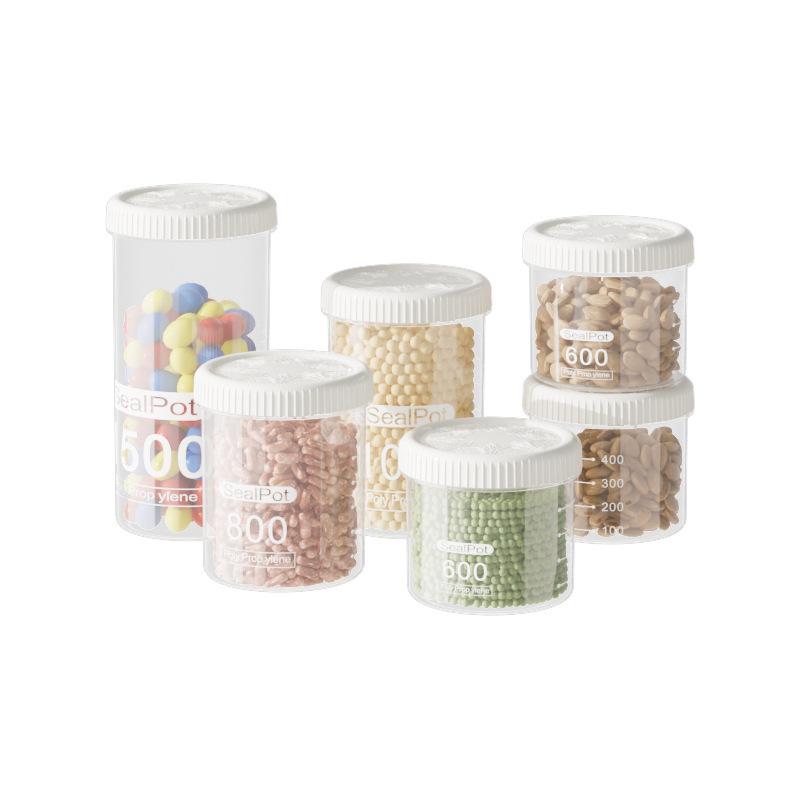 Food-grade Transparent Plastic Sealed Jars, Grain Storage Boxes, Kitchen Storage Jars, Moisture-proof, Insect-proof and Fresh-keeping Jars