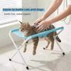 Breathable Pet Grooming Hammock Sling Cloth Quick Dry Multi-hole Cat Nail Trimming Hammock Mesh Plastic Buckle Anti-Scratch