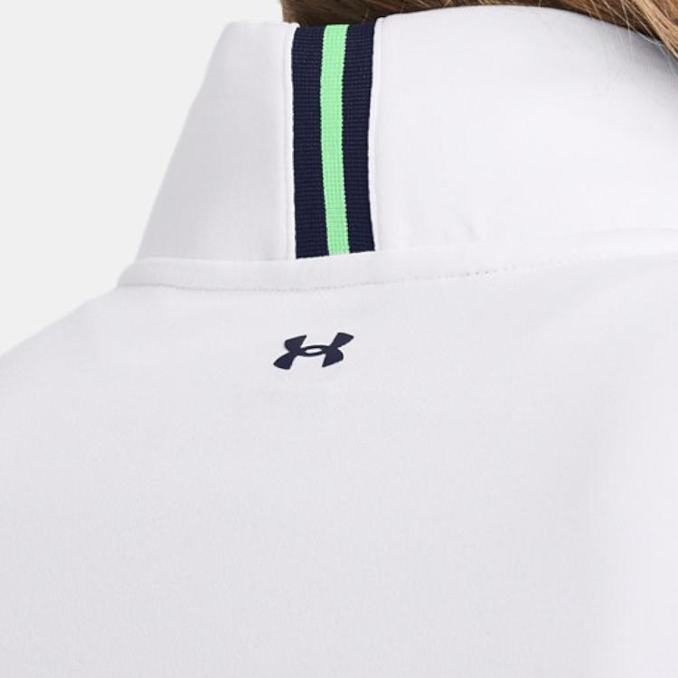 Under Armour Playoff Поло с длинным рукавом и защитой от солнца UPF 50+ Комфортное быстросохнущее Женские топы Белый 1383614-101