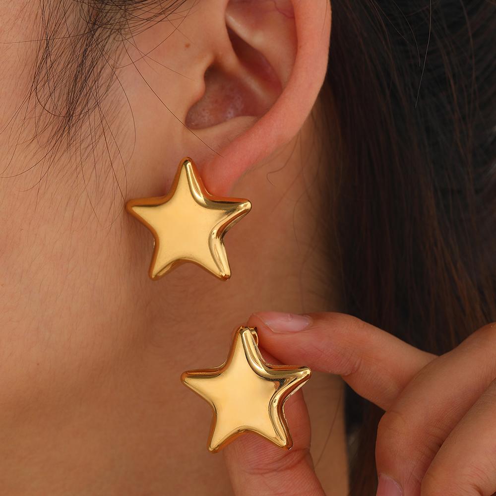 Earrings Fresh Exquisite Star Stud Super Fairy Sparkling Earrings For Women Jewelry Ornate Texture Best Friend